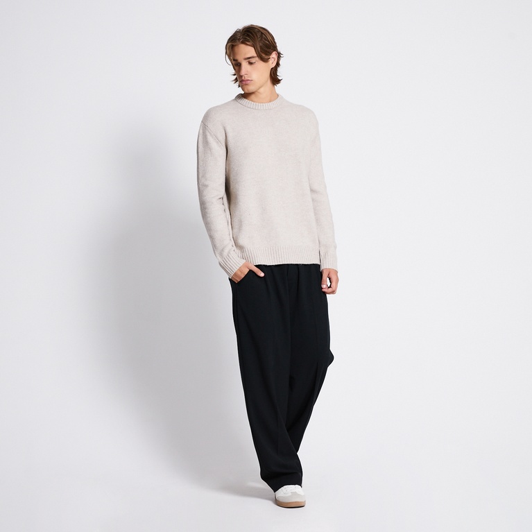 Knit sweater "River" Beige Melange
